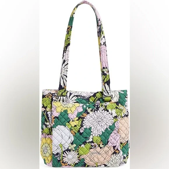 Vera Bradley Women's Cotton Multi-Compartment Shoulder Satchel Purse - Picture 4 of 7